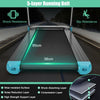 Folding Treadmill with APP Control and Bluetooth Speaker-Blue
