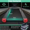 Folding Treadmill with APP Control and Bluetooth Speaker-Red