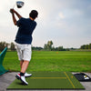 Golf Hitting Mat Includes 2 Rubber Tees and 2 Alignment Sticks-L
