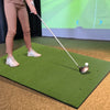 Golf Hitting Mat Includes 2 Rubber Tees and 2 Alignment Sticks-L