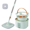 Spin Mop and Bucket Set Separation Dirty and Clean Water System-Green