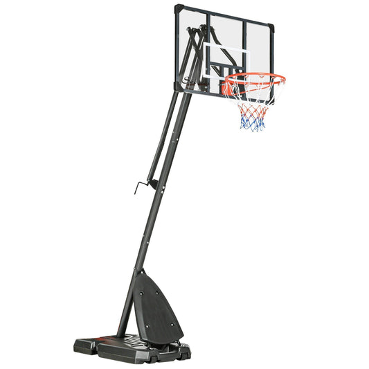 SPORTNOW 2.4-2.9m Adjustable Basketball Hoop and Stand on a white background