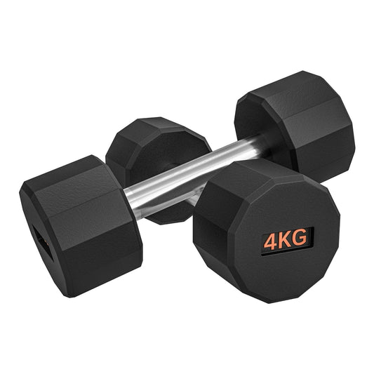 SPORTNOW Dumbbells Weights Set with 12-sided shape and non-slip grip