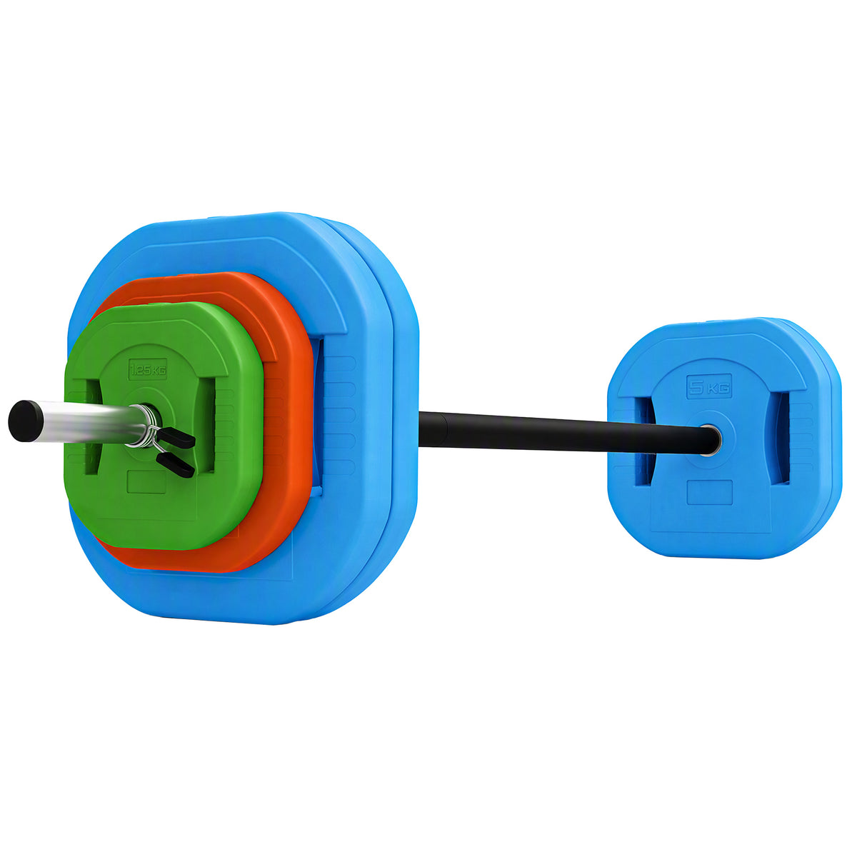 SPORTNOW 30 kg Adjustable Barbell Weights Set
