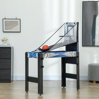 The multi games table set up for basketball in a room