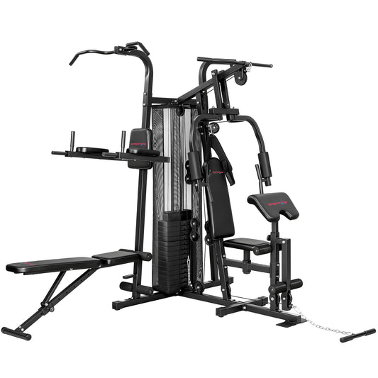 SPORTNOW All-in-One Home Gym Machine in Black