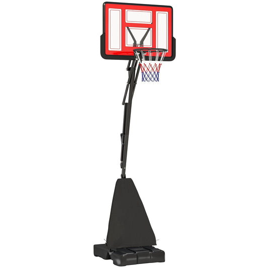 SPORTNOW 245-305cm Adjustable Basketball Hoop and Stand shown against a plain white background