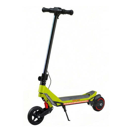 SPORTNOW Electric Scooter for Kids, foldable e scooter in green with LED display and RGB lights