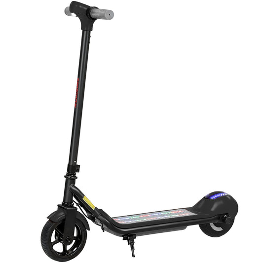 SPORTNOW Electric Scooter in black with a standing deck and a small kickstand on a white background