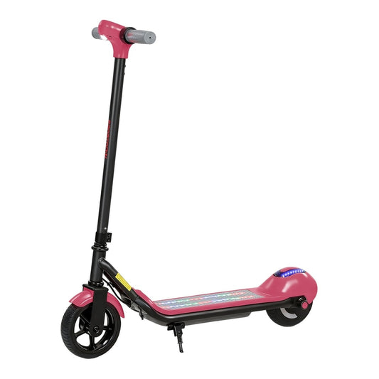 SPORTNOW Electric Scooter for Kids, with LED Display, Pink, front view