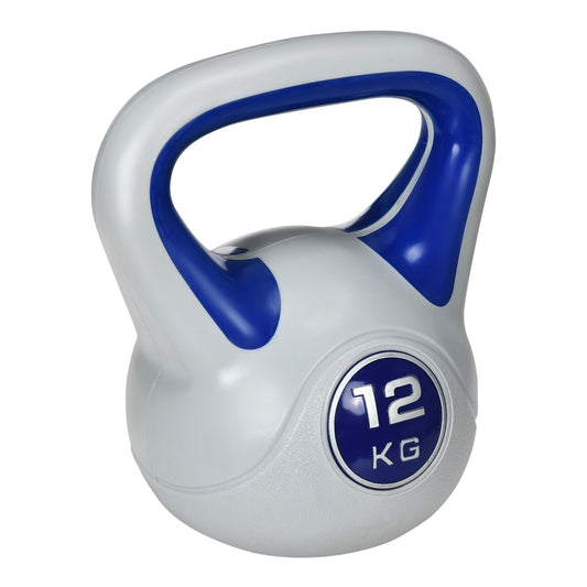 SPORTNOW Kettlebell in dark blue and grey with a clear weight marking on the front