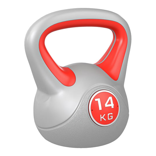 SPORTNOW Kettlebell, a red and grey weight with a handle