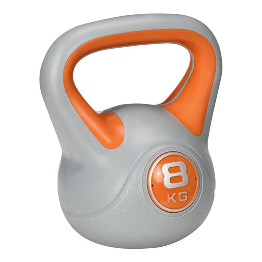 SPORTNOW Kettlebell, an orange and grey weight with a handle