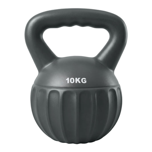 SPORTNOW Kettlebell in grey with a textured handle and a ribbed round base