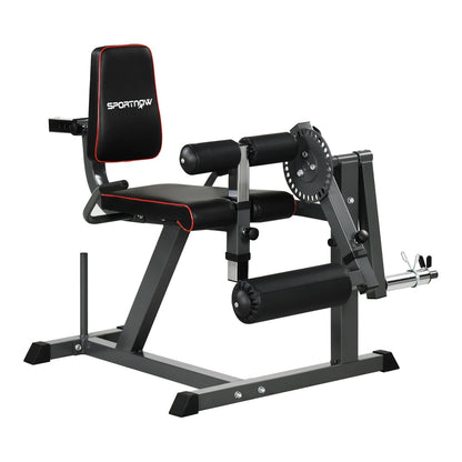 SPORTNOW Seated Leg Extension and Curl Machine, a piece of home gym equipment for leg workouts