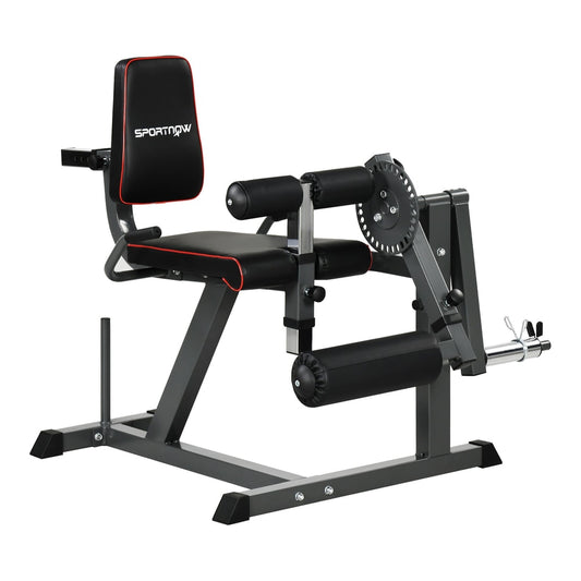 SPORTNOW Seated Leg Extension and Curl Machine, a piece of home gym equipment for leg workouts
