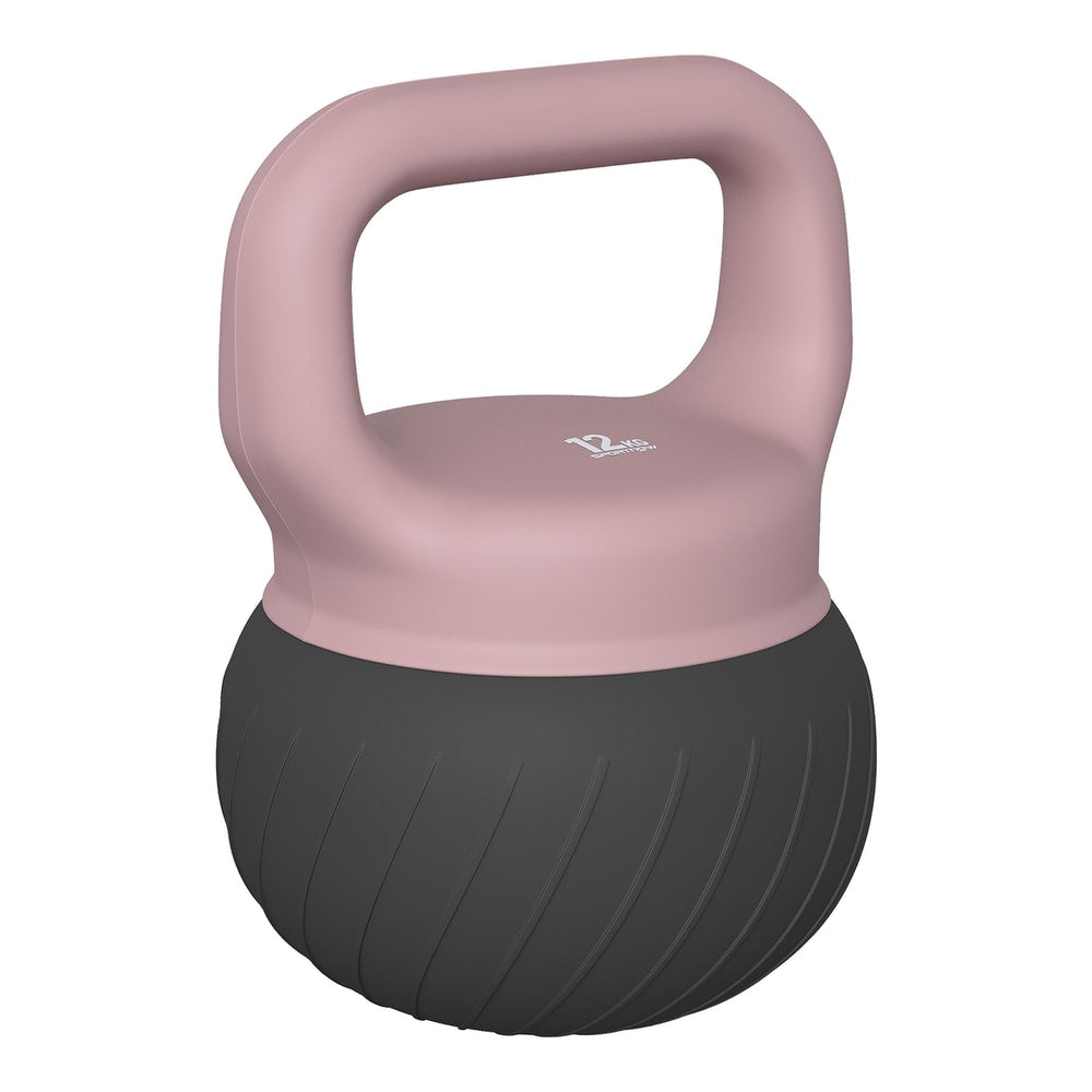 SPORTNOW Soft Kettlebell with a pink handle and a textured black base for strength training