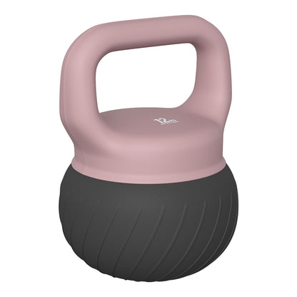 SPORTNOW Soft Kettlebell with a pink handle and a textured black base for strength training