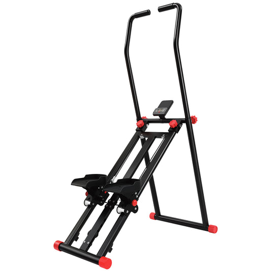 SPORTNOW Stair Stepper for Home Gym with 3 Resistances in Black