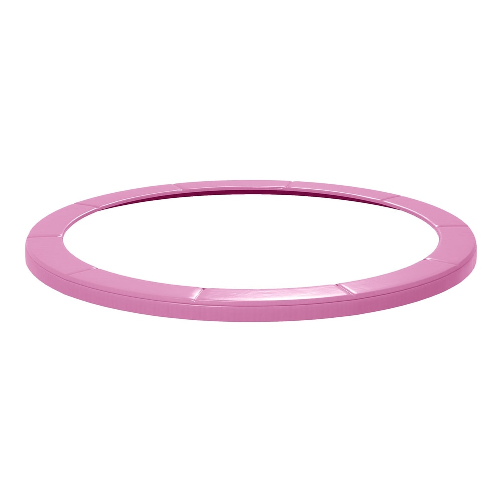 SPORTNOW 8FT Trampoline Spring Cover in pink shown from a high angle