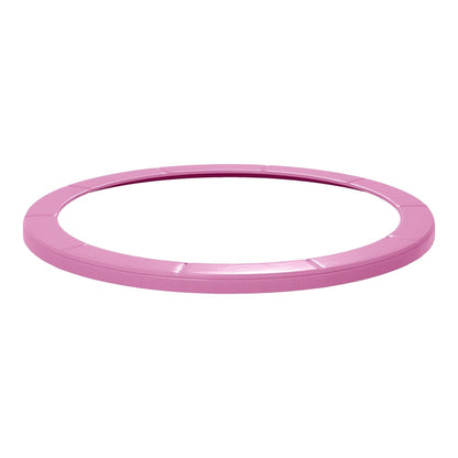 SPORTNOW 8FT Trampoline Spring Cover in pink shown from a high angle