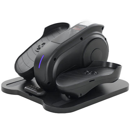 SPORTNOW Under Desk Elliptical Machine in Black