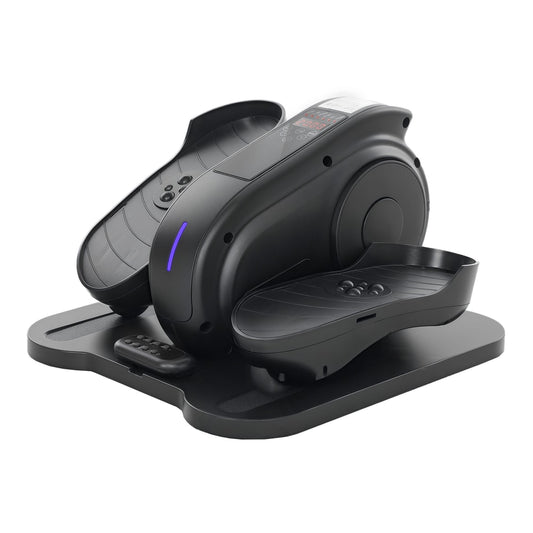 SPORTNOW Under Desk Elliptical Machine in Black