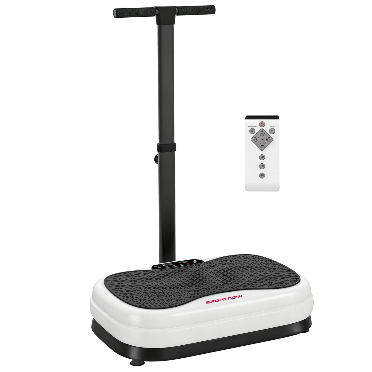 SPORTNOW Vibration Plate with a removable handle and remote control