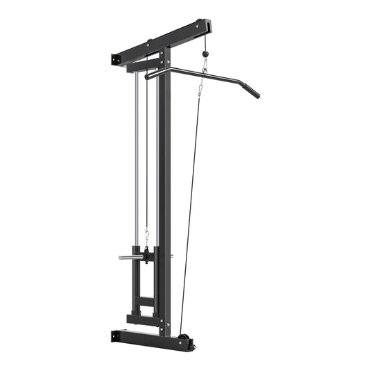SPORTNOW Wall Mounted Lat Pull Down Machine in Black