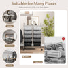 Storage Rolling Cart with 10-Drawer for Tools Scrapbook Paper Organising-Black &amp;amp; Grey