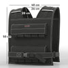 SPORTNOW 20KG Adjustable Weighted Vest, Running Weight Vest, with 30 Metal Weights, Reflective Strips, for Running, Exercise