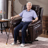 HOMCOM Power Lift Recliner Chair with Vibration Massage, Heat, USB - Brown