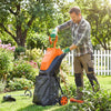 Outsunny 2500W Electric Wood Chipper, Corded Wood Mulcher Shredder with 45L Collection Bag, 4300RPM, 44mm Cutting Diameter