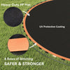 SPORTNOW Trampoline Replacement Mat with Spring Pull Tool, 42 V-Hooks, for 8ft Trampoline using 14cm Springs, Orange