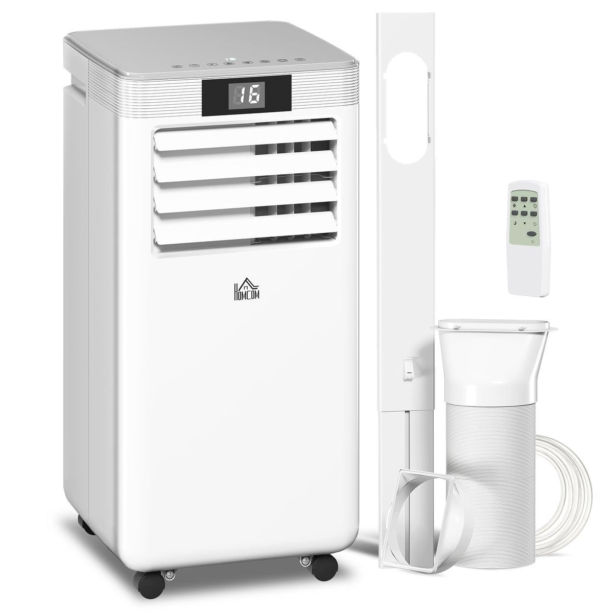 HOMCOM 7000 BTU Air Conditioning Unit in White