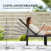Outsunny Reclining Sun Lounger - Dark Blue