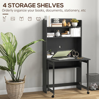 HOMCOM Foldable Desktop in Black