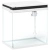 PawHut 14L Glass Fish Tank With Filter System, LED Lights, Water Pump, White