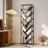 HOMCOM 10 Shelf Industrial-Style Bookshelf - Black/Grey