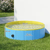 PawHut Foldable Dog Pool for Puppies and Ducks Dog Paddling Pool Bath Tub, Blue, 80 x 20 cm