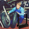 Motorcycle Wheel Balancer with Adjustable Centering Cones