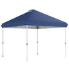 Outsunny 3 x 3 m Pop Up Gazebo with Wheels, UPF50+ One-Touch Outdoor Garden Party Tent Marquee Wedding Awning Canopy, Dark Blue