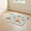 AIYAPLAY Baby Play Mat, Double Sideded Foldable Kids Crawling Mat, Reversible & Waterproof, Astronaut and Planet