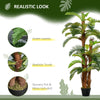 Outsunny Artificial Plant Tropical Fern in Pot, Fake Plants for Home Indoor Decor, 150cm, Green