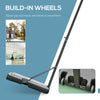 HOMCOM Portable 10ft Basketball Backboard Hoop Set Professional Outdoor Freestanding Basketball Stand with Wheels for Adults and Children, Adjustable High 2.55M-3.05M