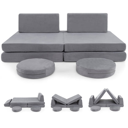 Toddler Creative Imaginative Furniture Play Set shown with various modular configurations