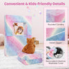 Toddler Play Couch with Machine Washable Cover and High-density Foam Filling-Rainbow