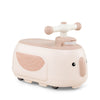 Toddler Ride on Toy with Trailer Sliding Car with Light and Music-Beige
