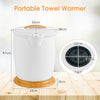 Towel Warmer Bucket 20L Large Capacity Towel Warmer Barrel-White