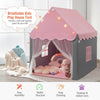 Large Kids Play House with Washable Mat and Star Lights-Pink
